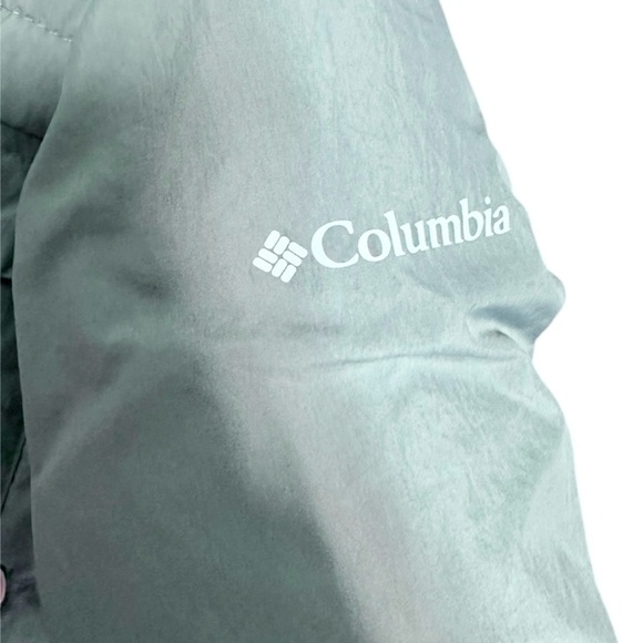 Columbia boys size XS 6-7 gray zip up Columbia winter puffer jacket with hood - Picture 2 of 6